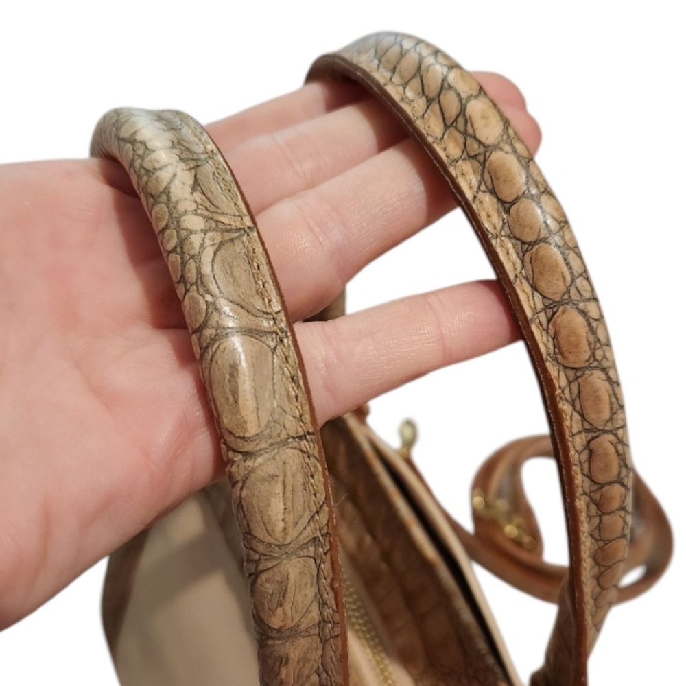 Brahmin Tuscan Creme Collection Handbag / Crossbody Bag - Picture 3 of 9